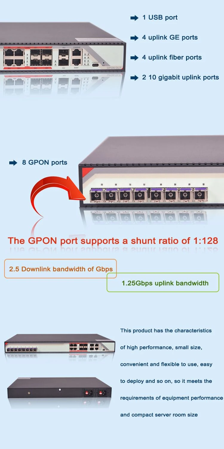 gpon olt 8 port